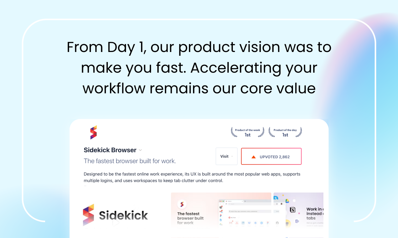 Bidekick Browser 2.0 - Браузер по продуктивности для становления сфокусированным и неудержимым медиа 3