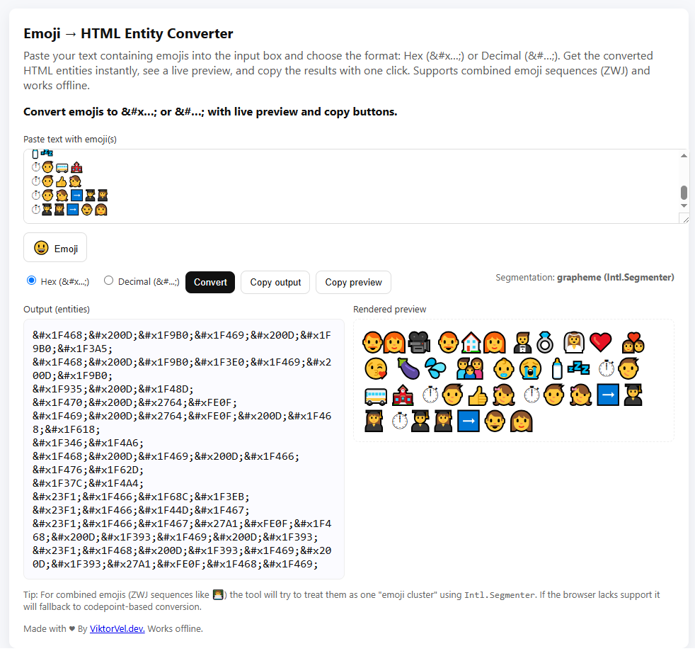 Emoji To HTML gallery image