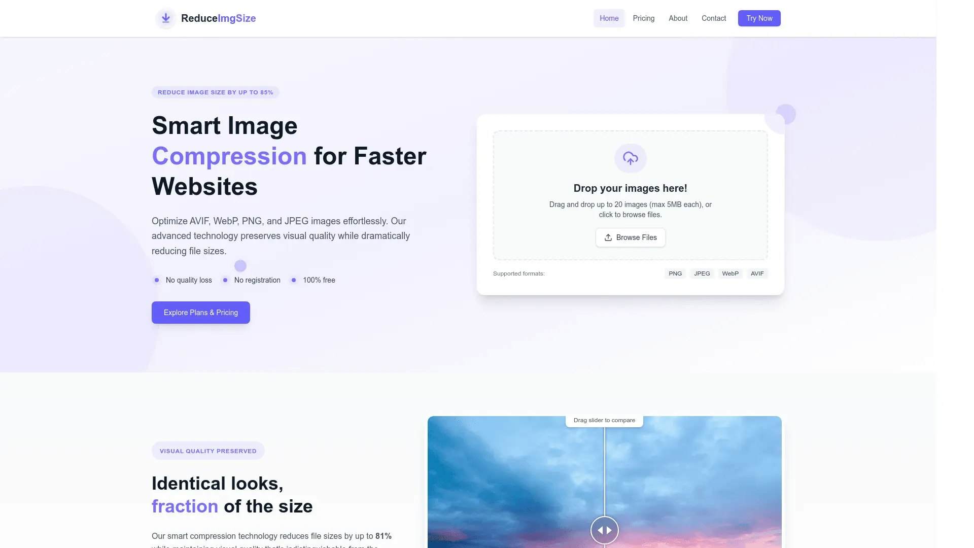 وسائط reduceimgsize.com - ضاغط الصور المجاني لـ JPEG و JPG و PNG و WebP و AVIF 1