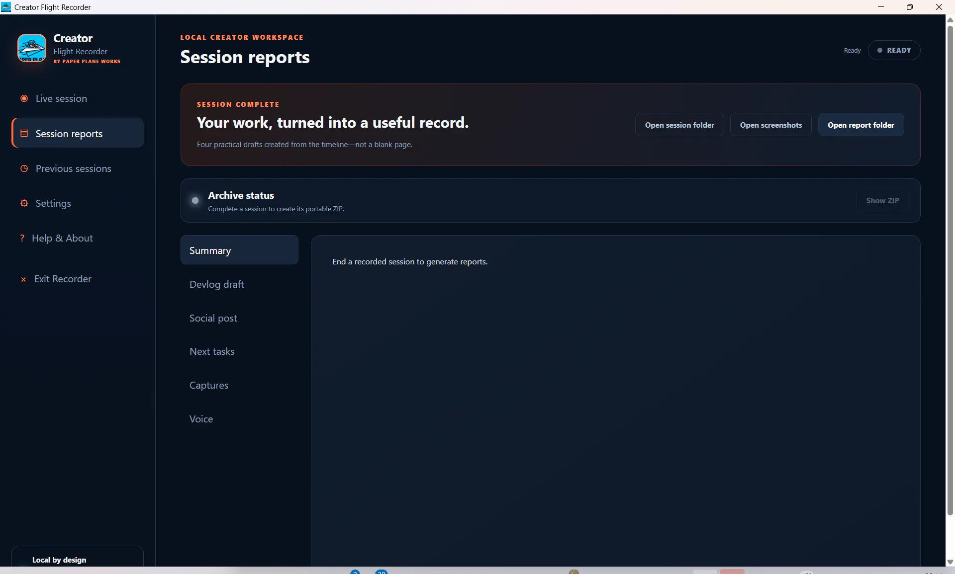 Creator Flight Recorder gallery image