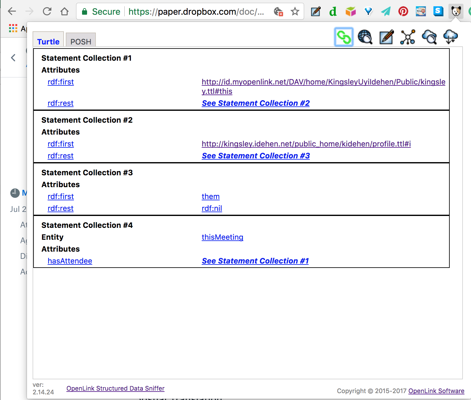 OpenLink Structured Data Sniffer Browser Extension gallery image
