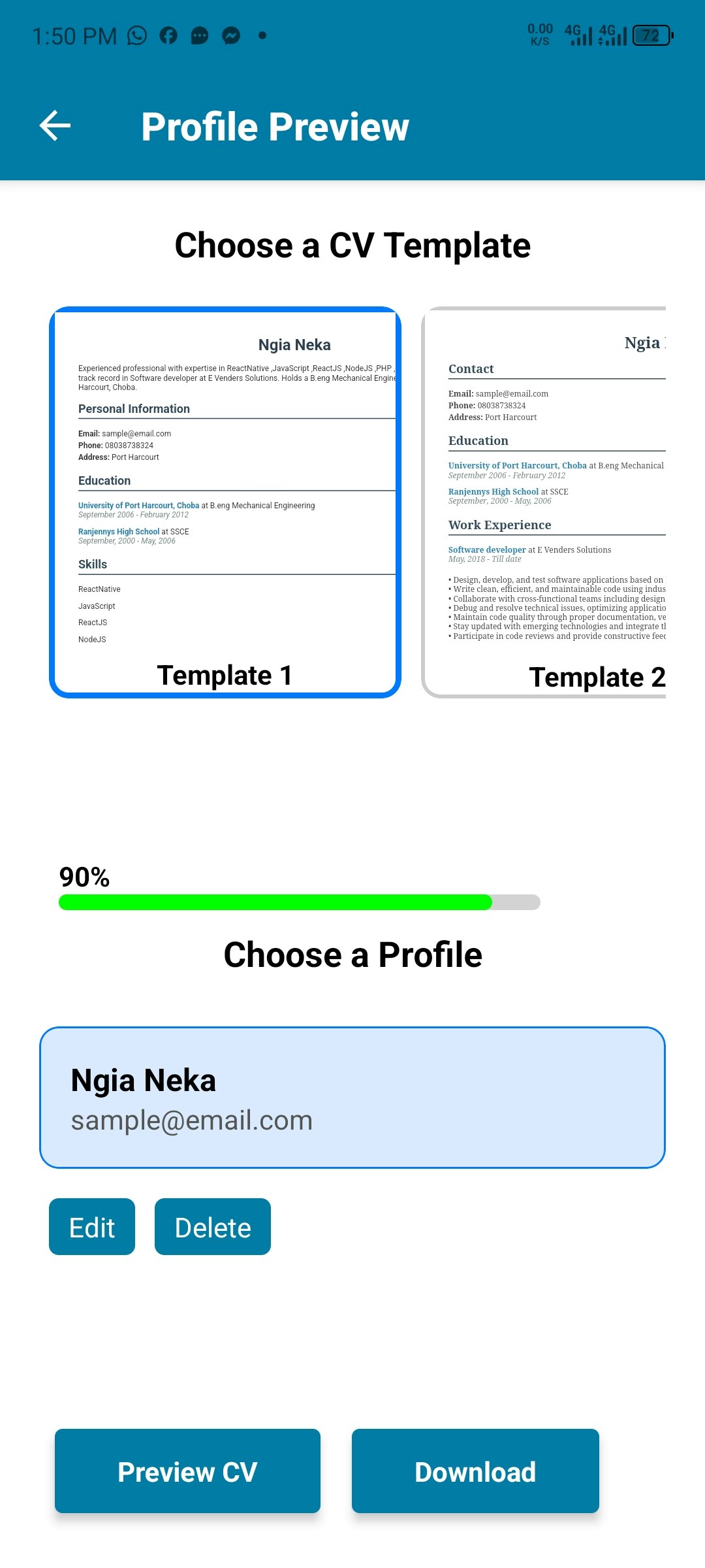 QuickCV gallery image