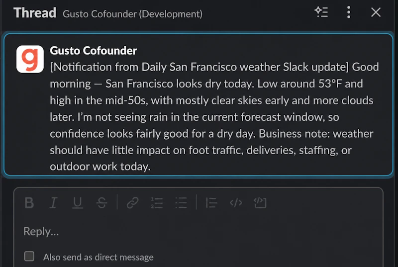 Gusto Cofounder screenshot 6