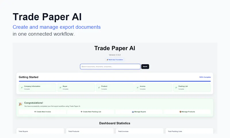 Trade Paper AI screenshot 1
