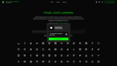 The Pixel Icon Library gallery image