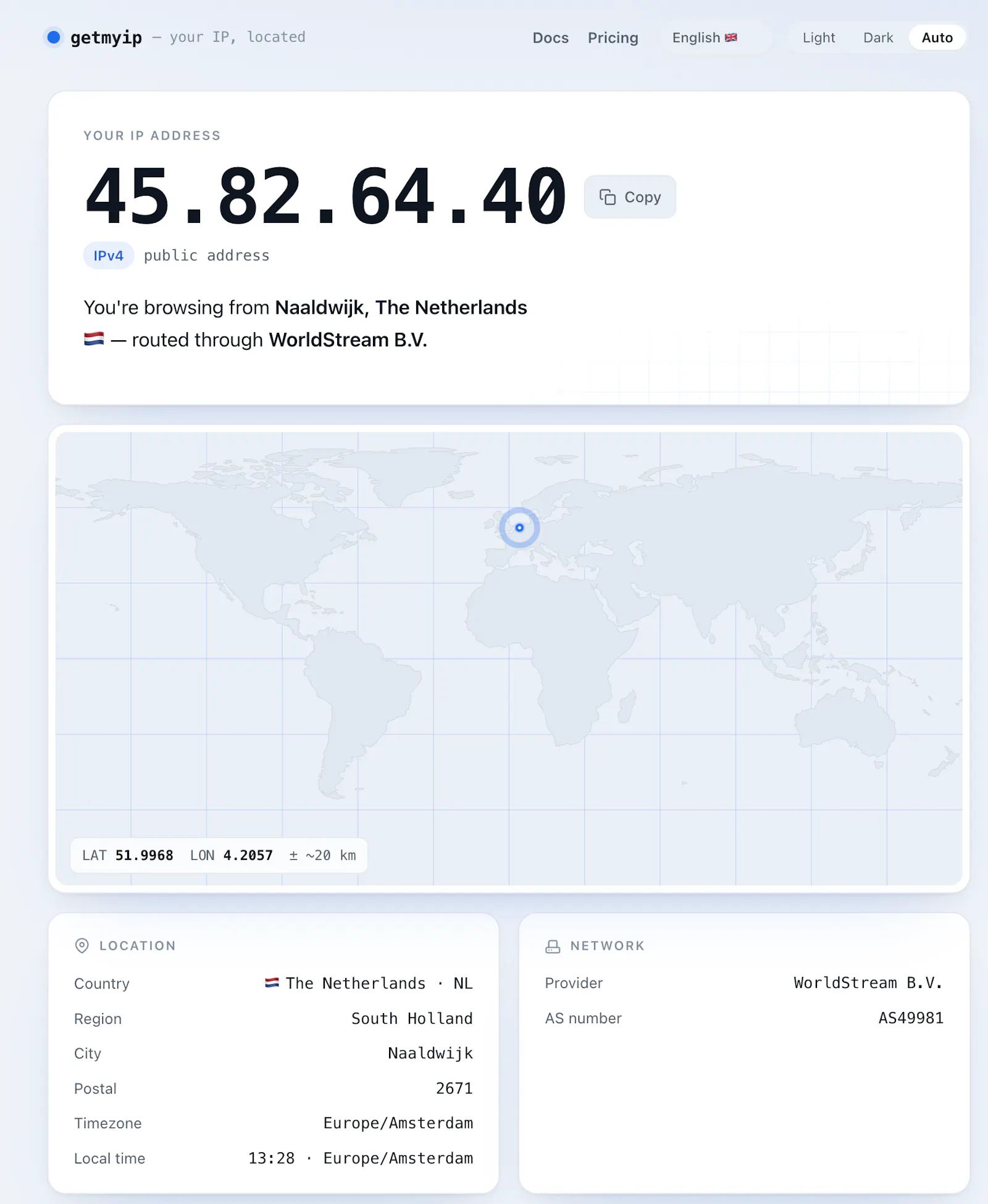 getmyip.pro screenshot 1