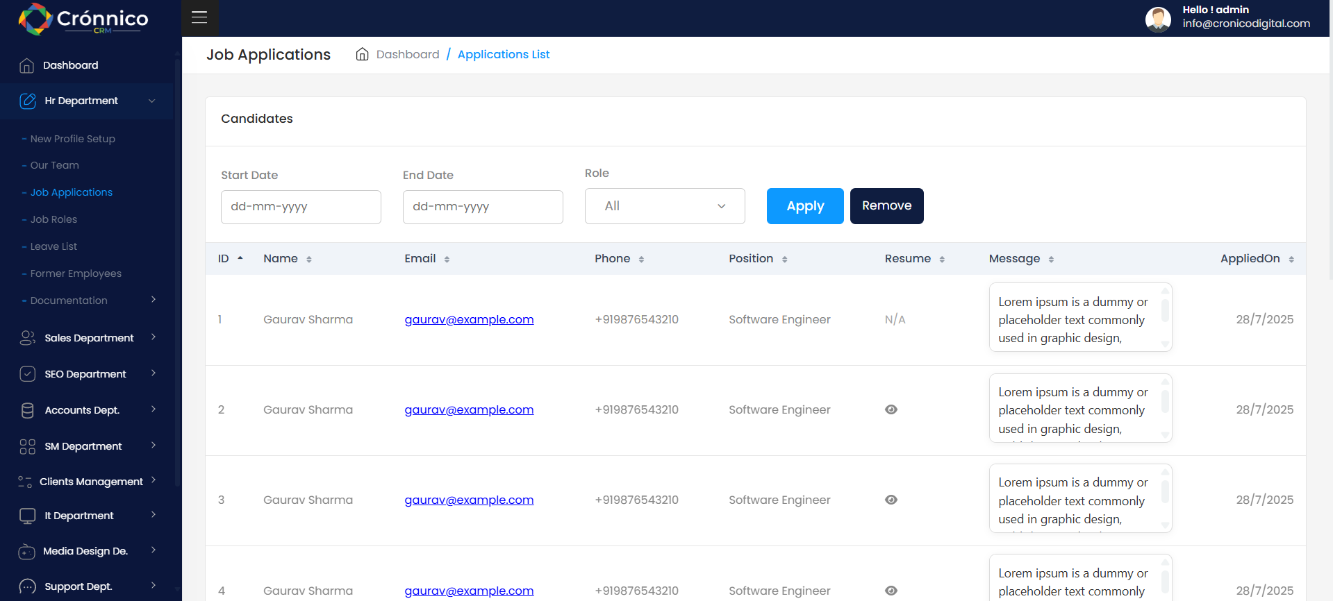 Cronnico CRM gallery image