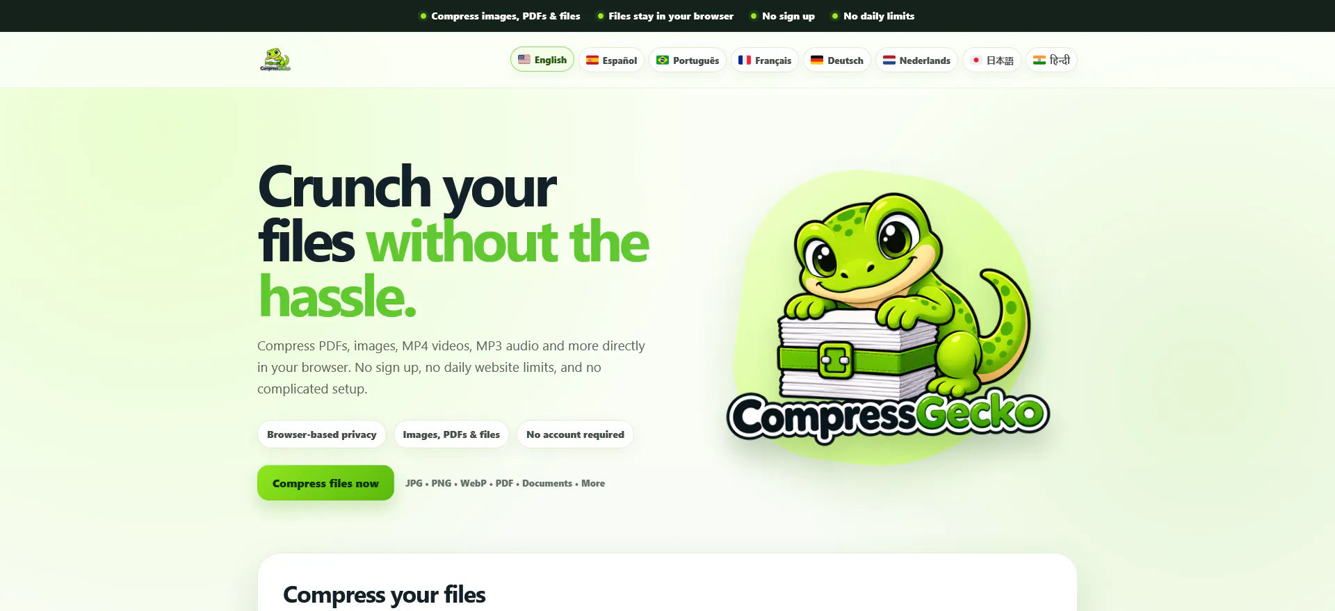 CompressGecko gallery image