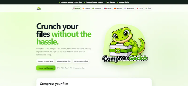CompressGecko screenshot 2