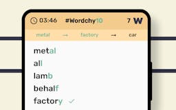 Wordchy - A word chain reaction game media 1