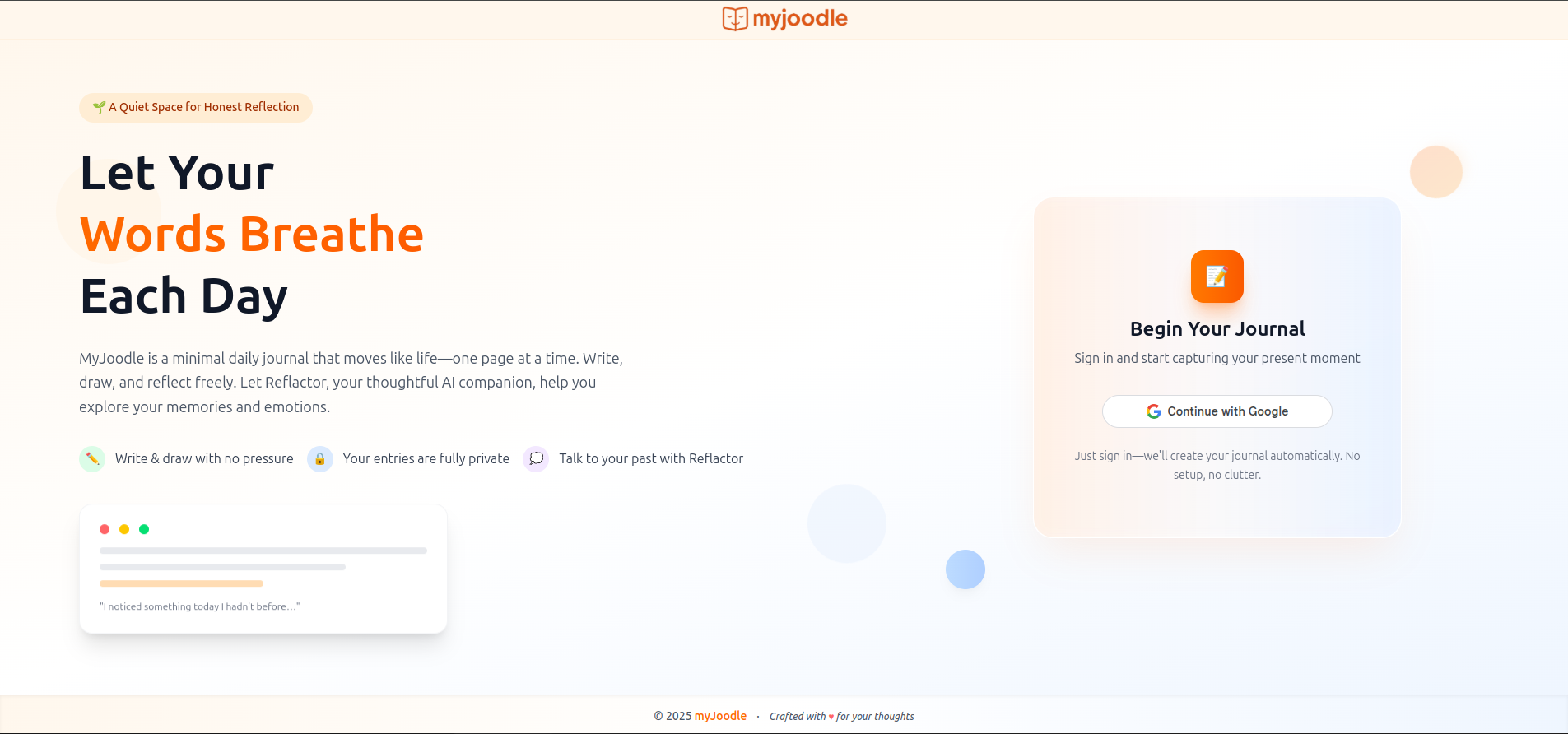 myjoodle - 別のジャーナルではありません。これはあなたを理解していますメディア1