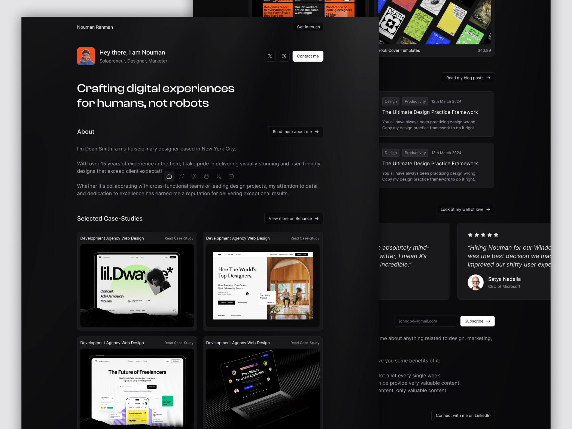 Riflesso - modello di sito web personale media 1