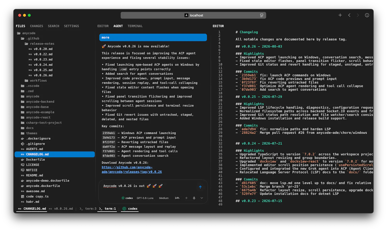 Anycode screenshot 2