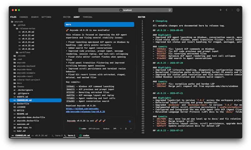Anycode screenshot 2