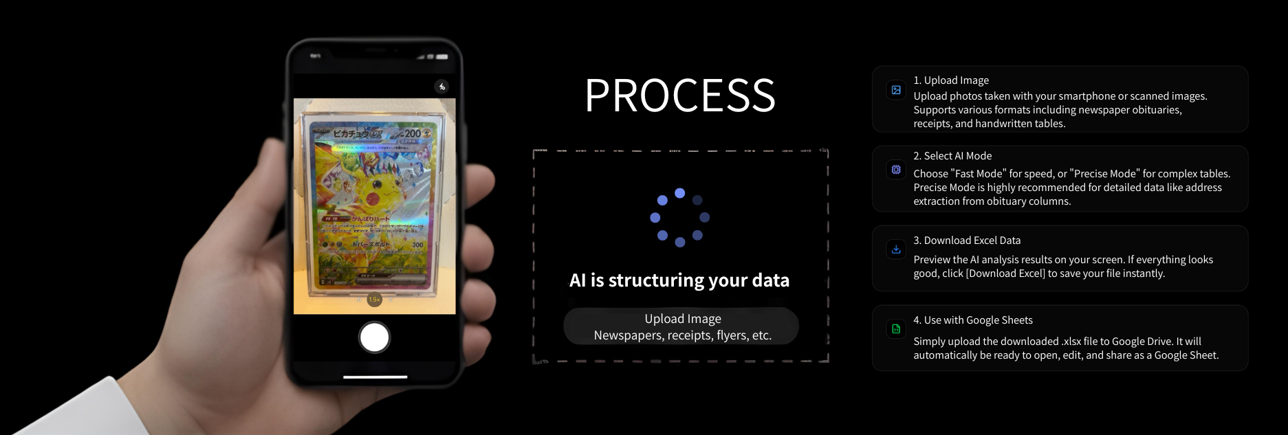 Photo Scan Excel - Main product screenshot demonstrating key features and user interface
