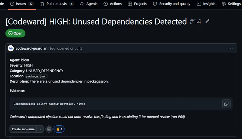 Codeward screenshot 7