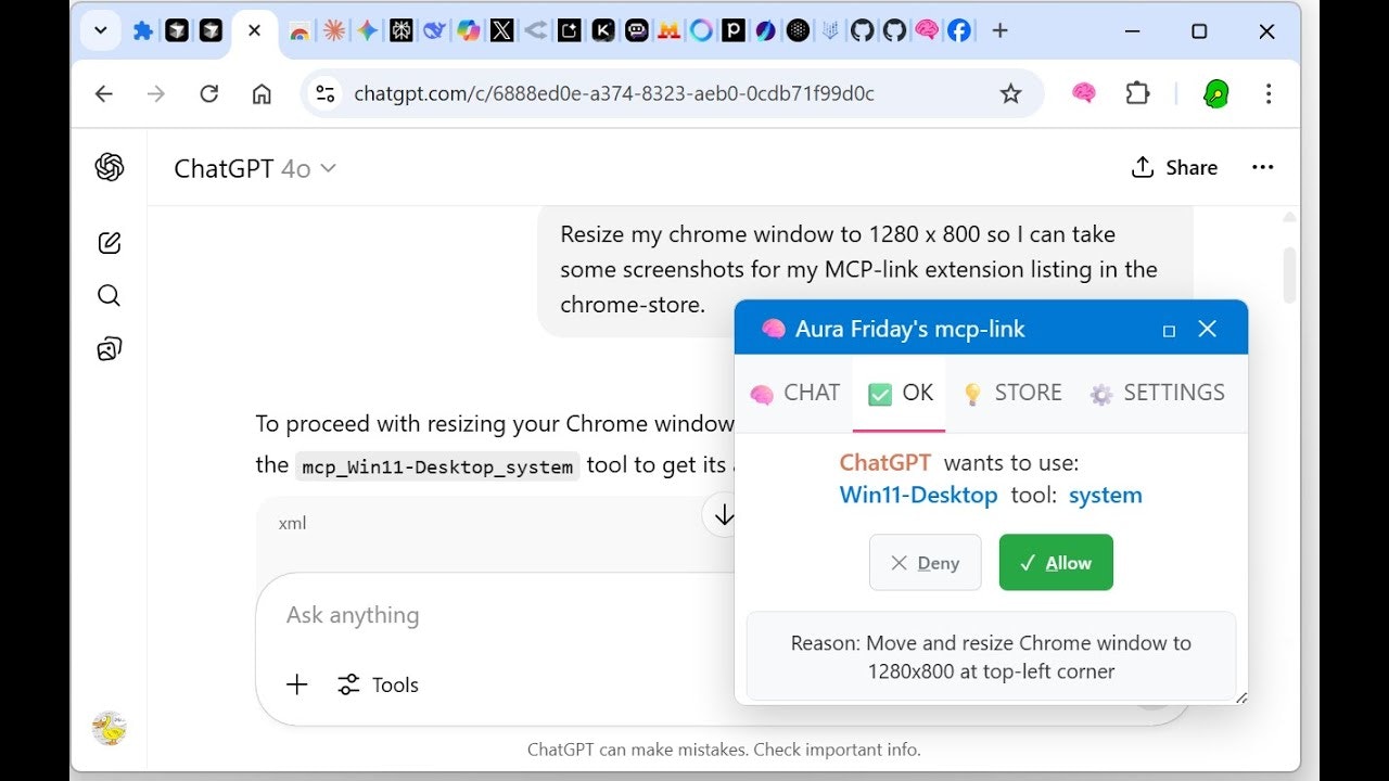 Aura Friday's MCP-Link server gallery image