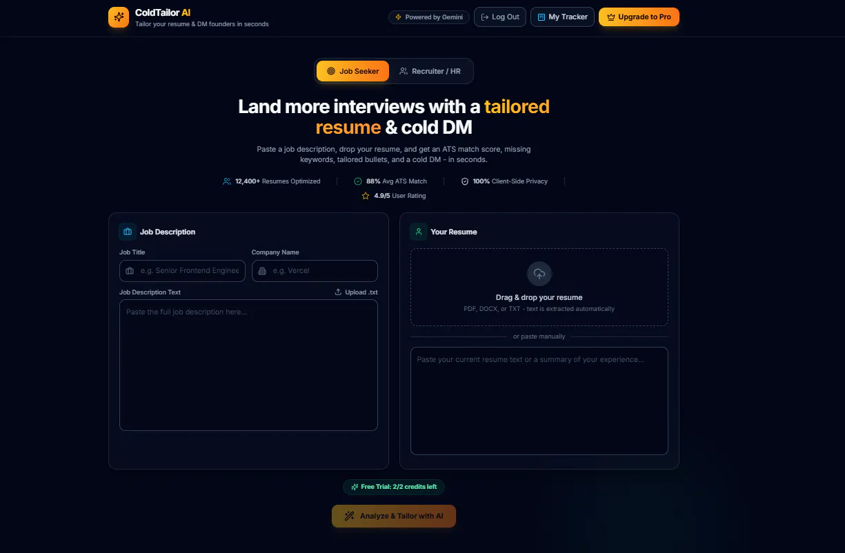 ColdTailor AI gallery image