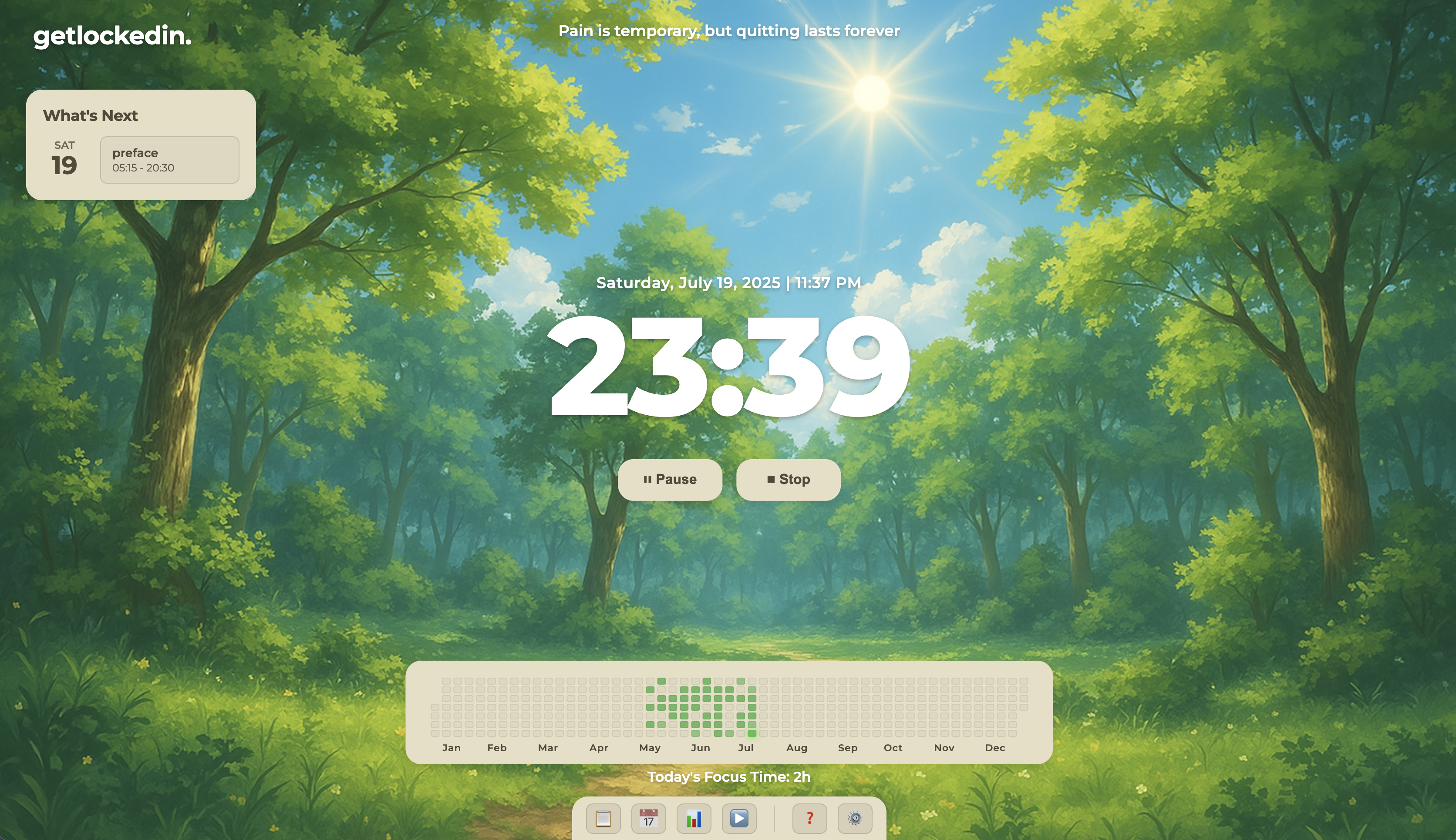 GetLockedIn - Productivity dashboard gallery image