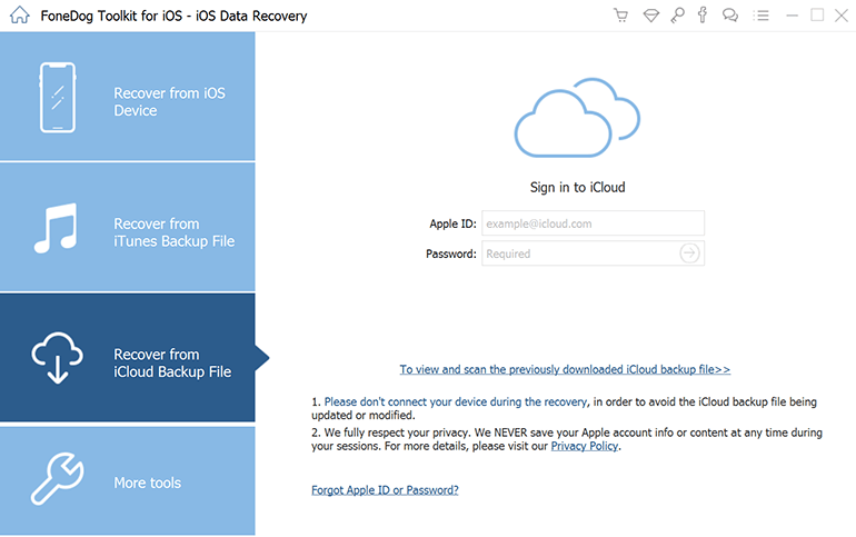 FoneDog iPhone Data Recovery media 1
