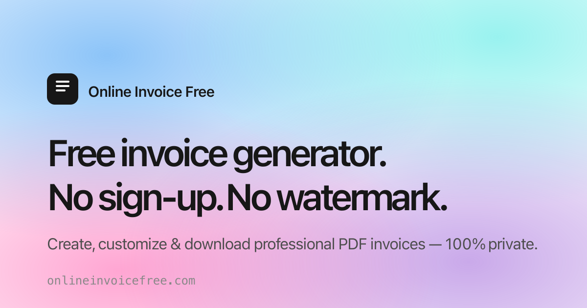 Online Invoice Free gallery image