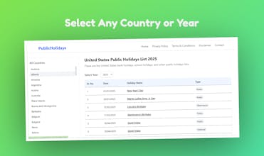 PublicHolidays gallery image