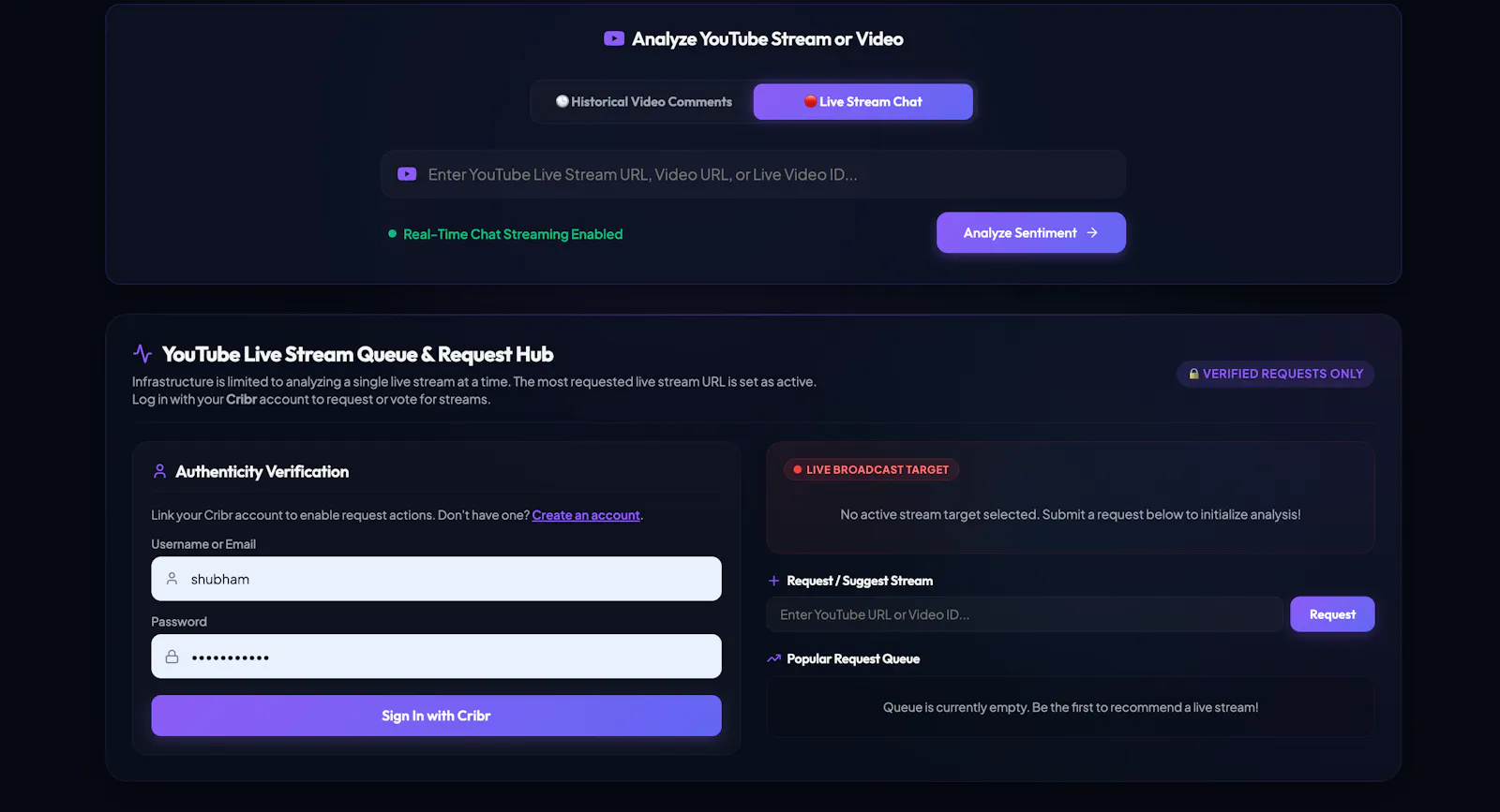 Sentix screenshot 2