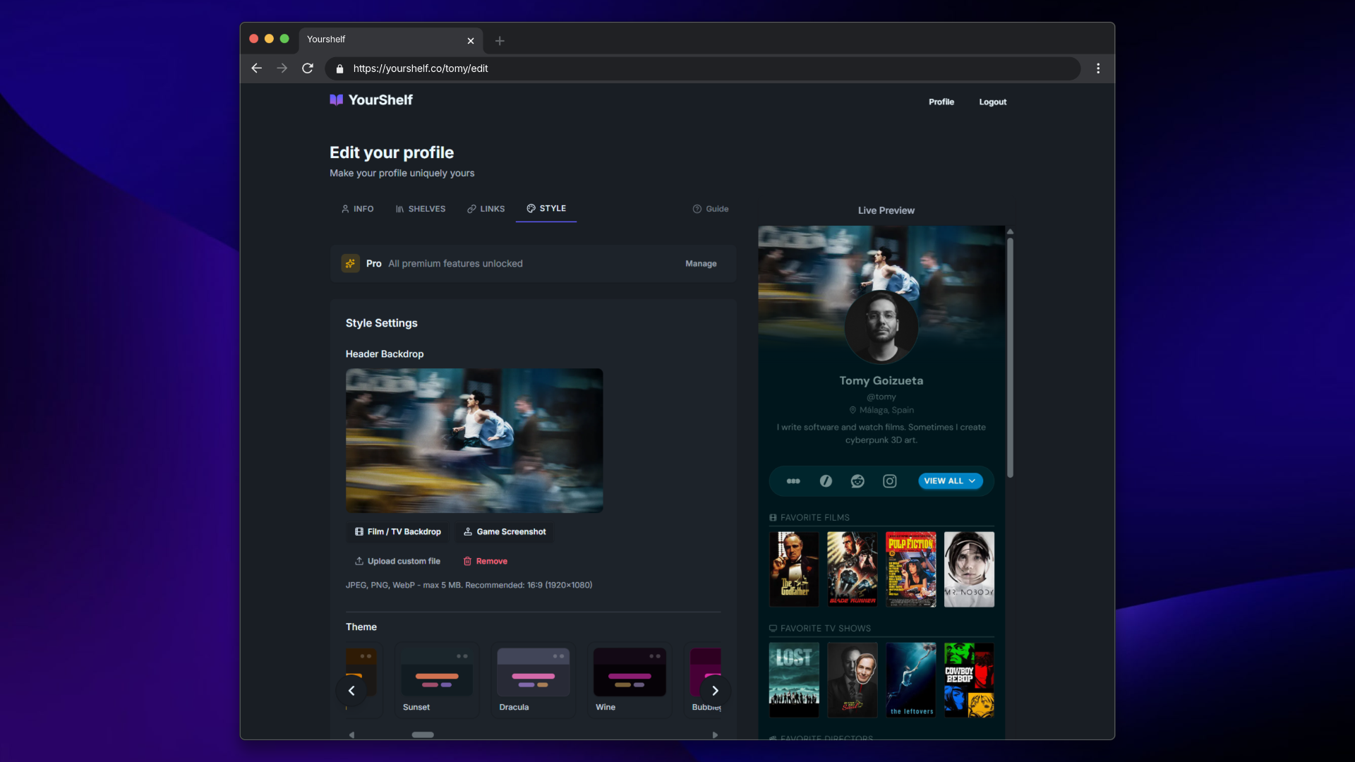 YourShelf - Screenshot 3 showing product features and functionality