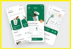 Mídia 2 de Ímã - cafeteria iOS App Design Ui