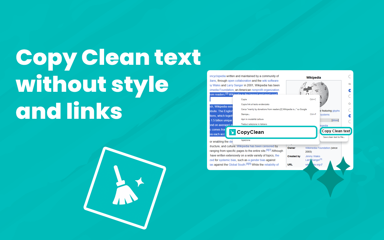 Copy Clean and save with one click gallery image