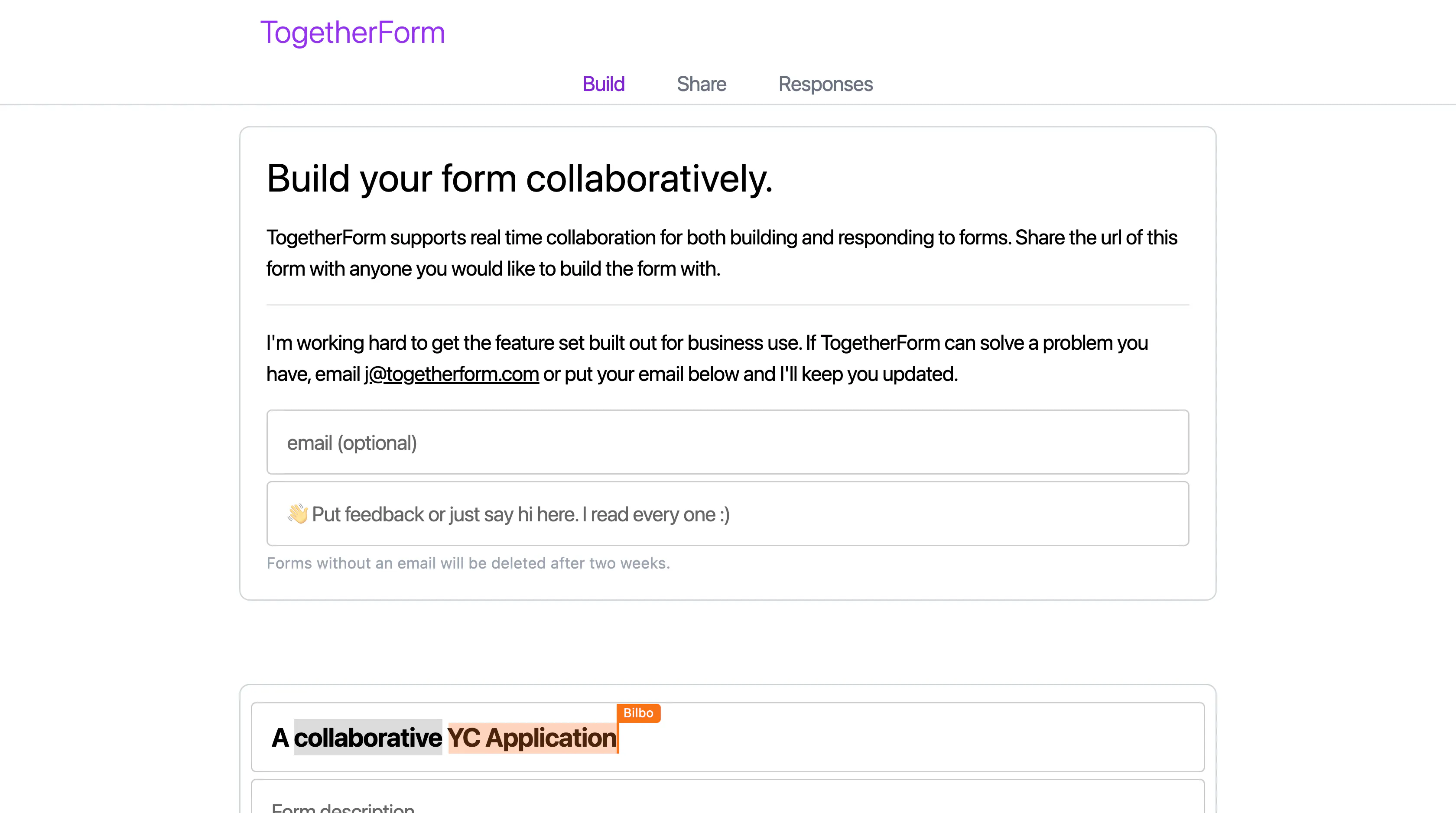 TogetherForm gallery image