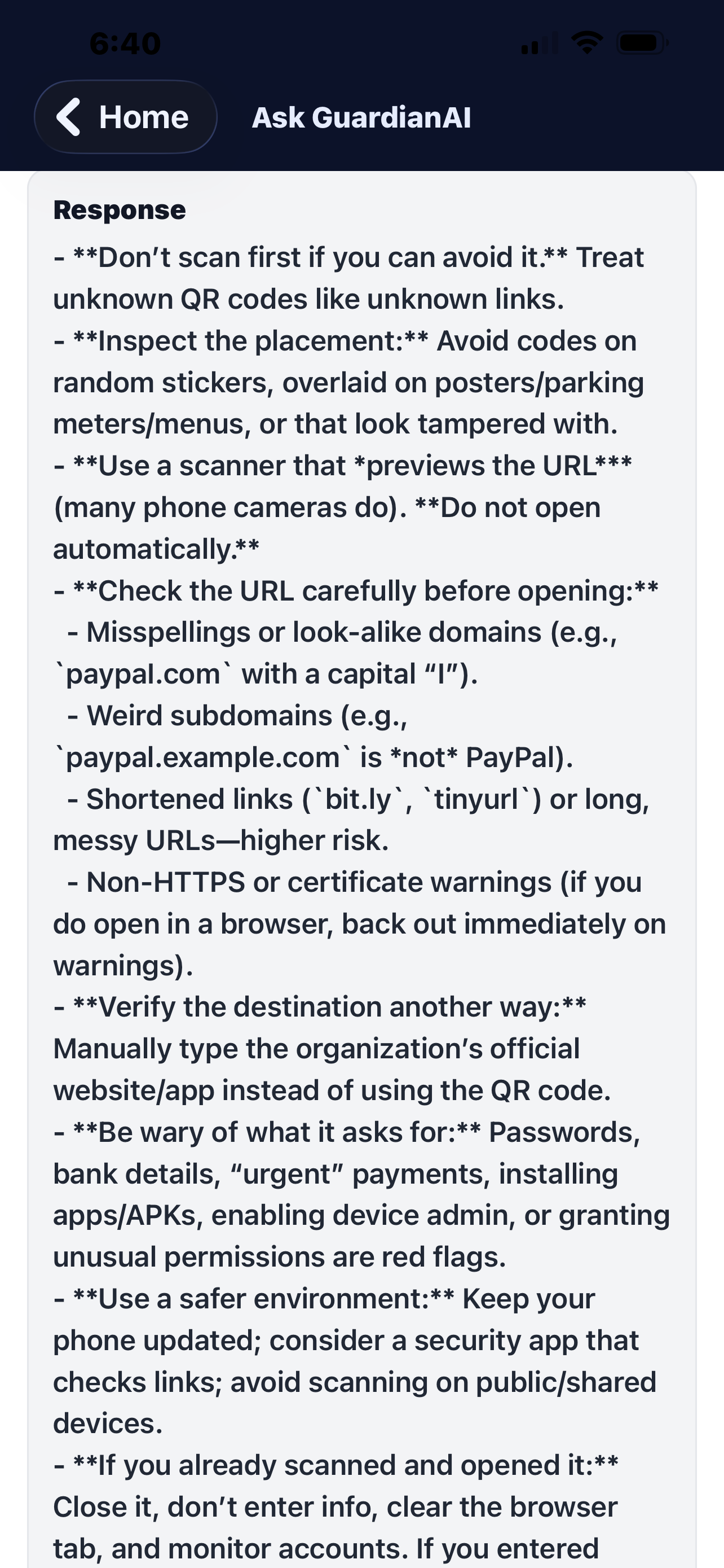 GuardianAI: Scam Defense App gallery image