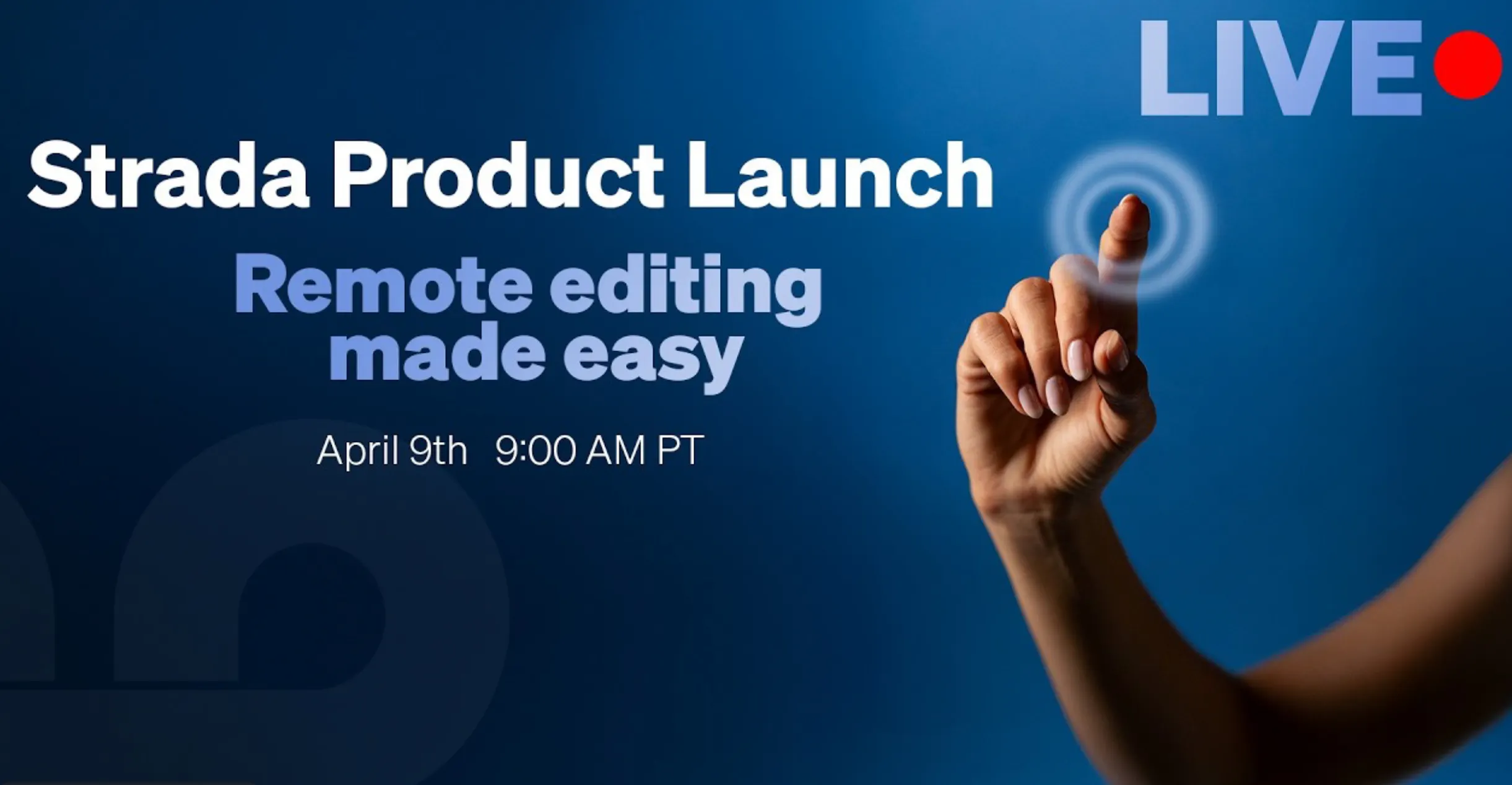 Banner del producto Strada Connect Live Launch!