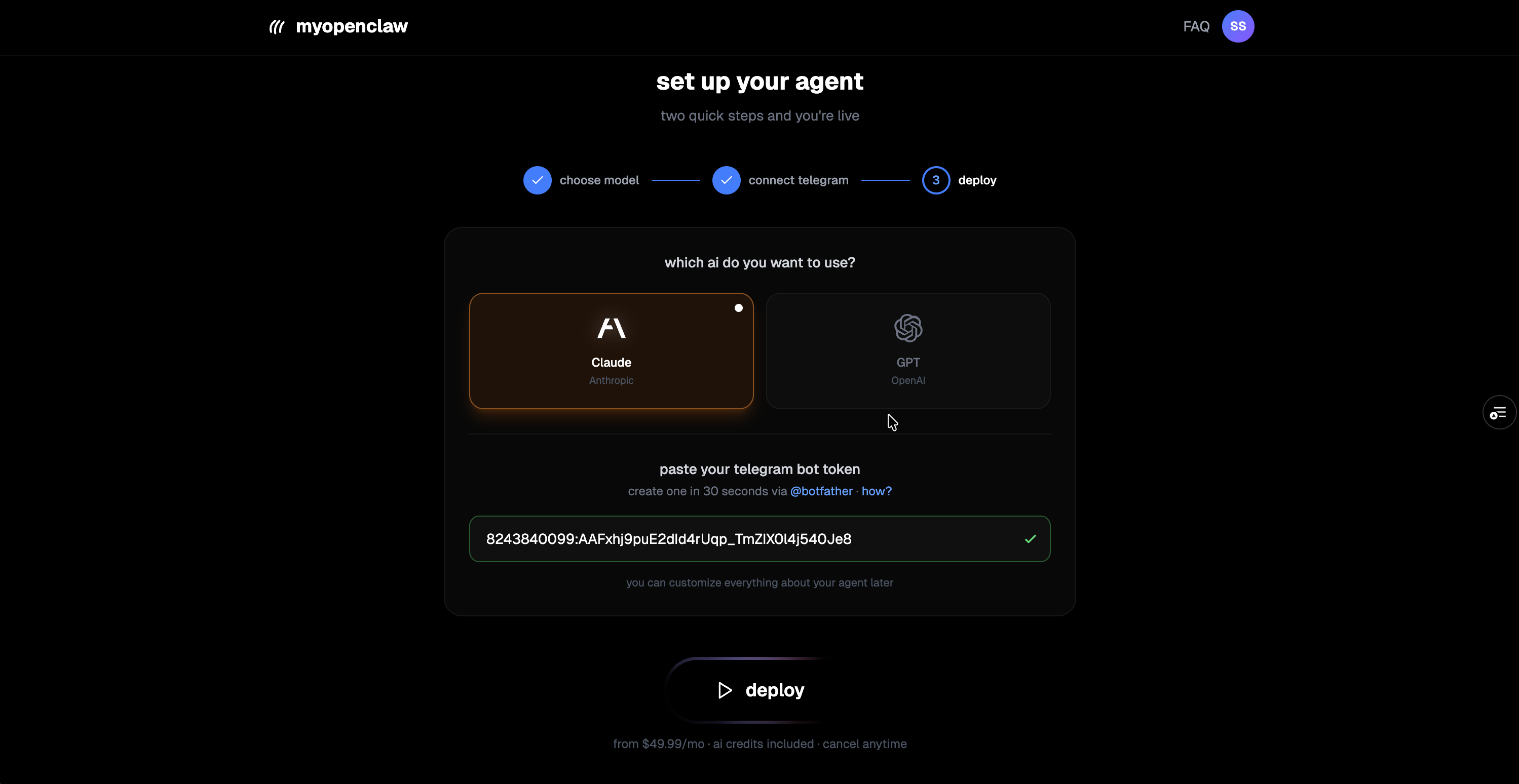 MyOpenClaw - Screenshot 3 showing product features and functionality