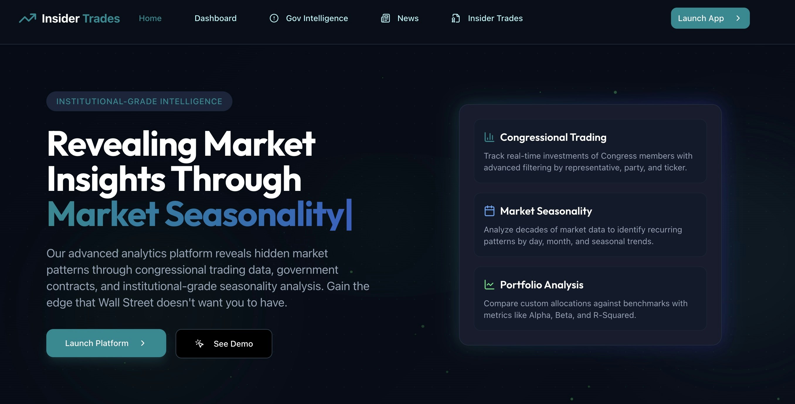 Congressional Trading Insights