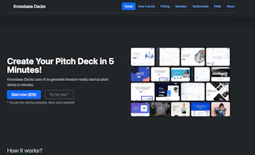 Pitchdeck Maker for startups gallery image
