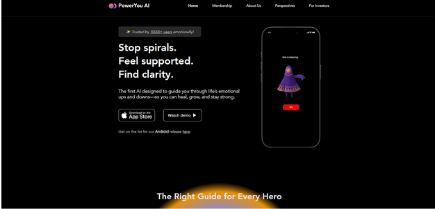 PowerYou AI - Product Hunt launch logo and brand identity