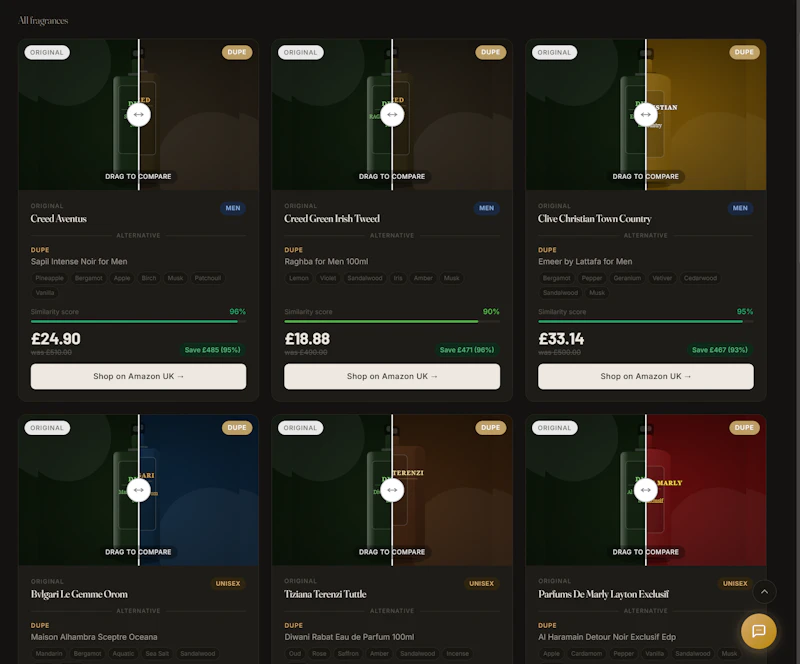 Dupe Fragrance screenshot 2