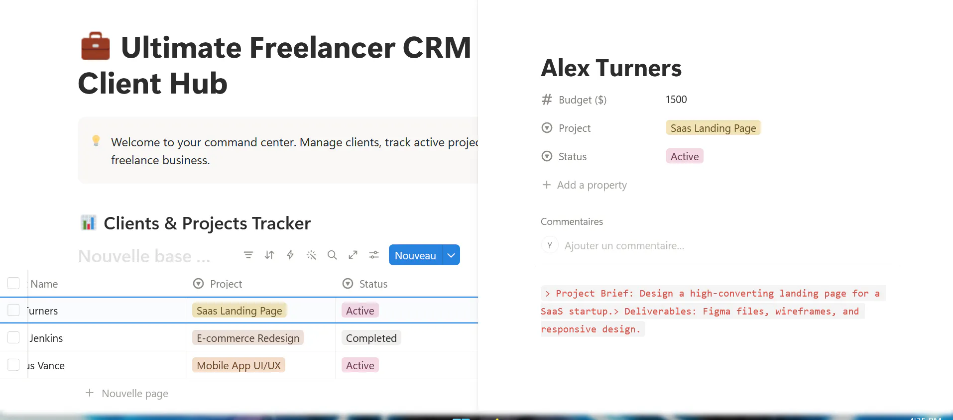 FlowCRM Notion Template gallery image
