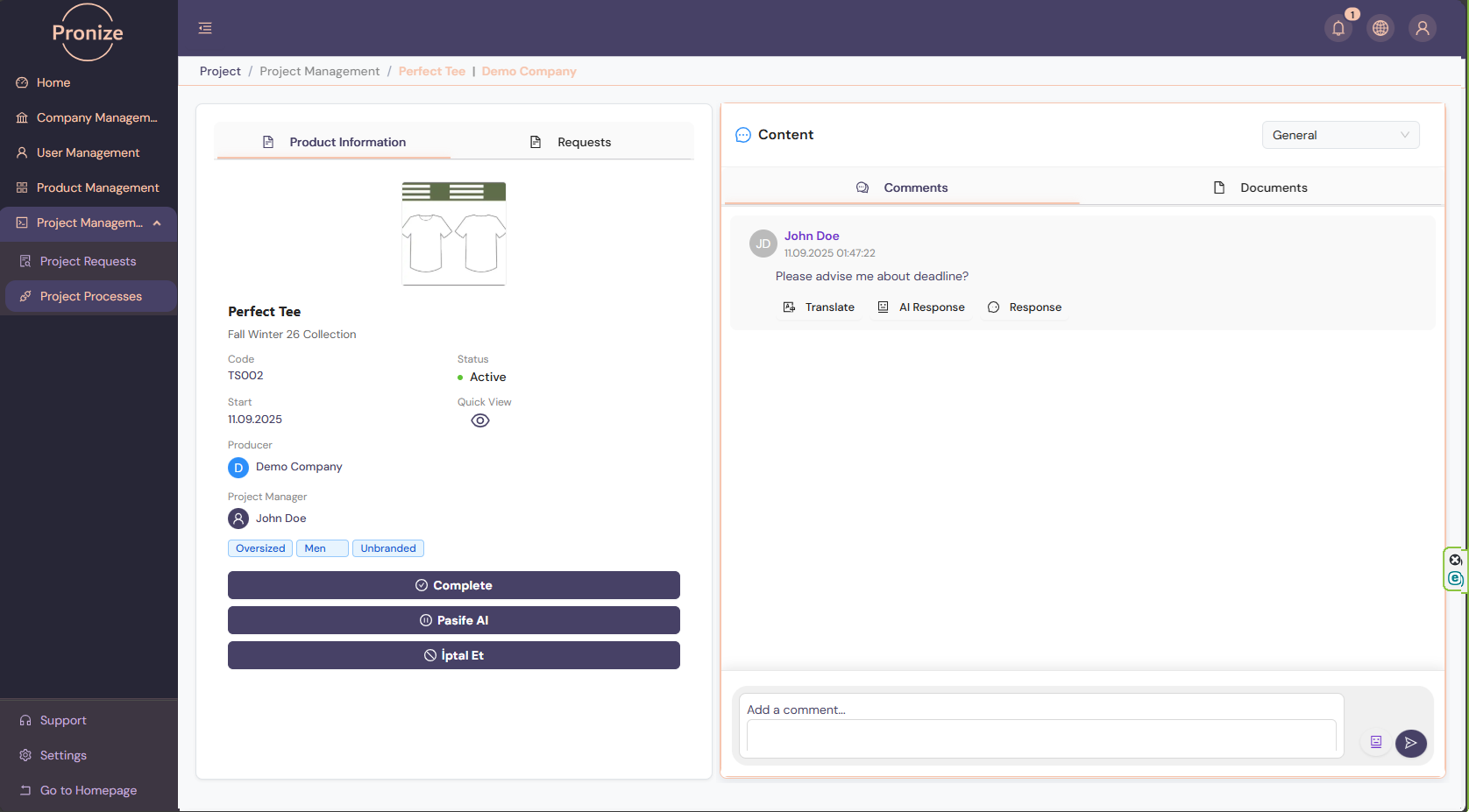 Pronize - AI-powered hub for supplier collaboration медиа 14