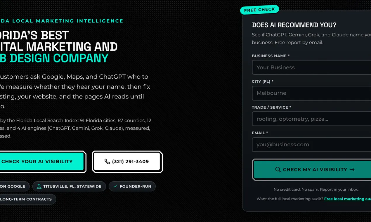 Free AI Visibility Check by L3ad gallery image