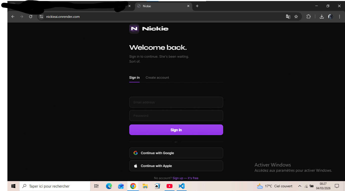Nickie - Screenshot 3 showing product features and functionality