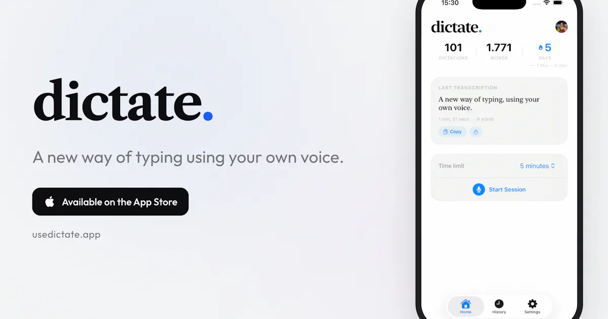 dictate.