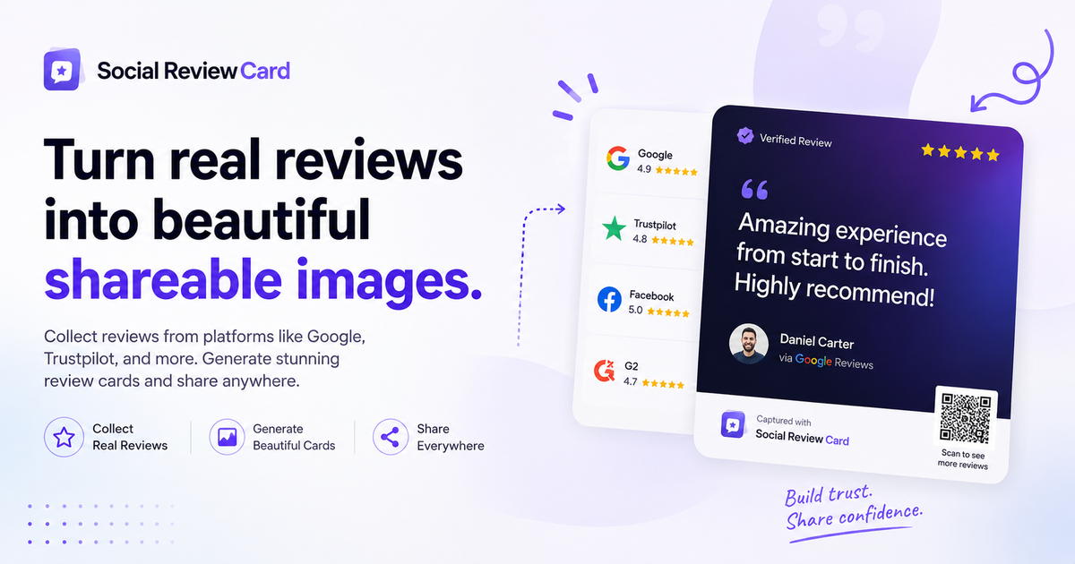 SocialReviewCard gallery image