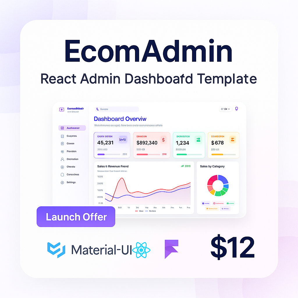 EcomAdmin – Premium React Dashboard logo