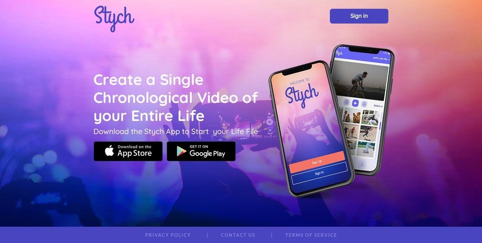Приложение Stych - Stych позволяет пользователям создавать одно хронологическое видео. медиа 1