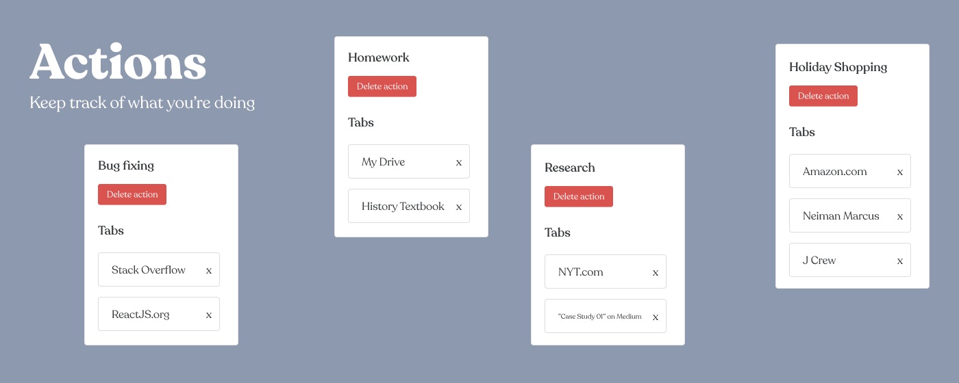 Actions gallery image