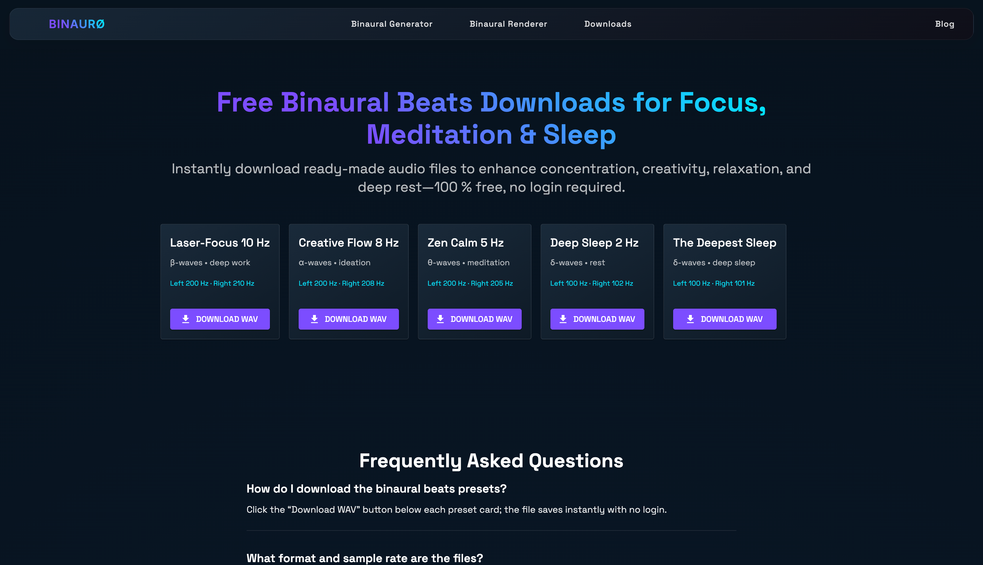 Binaur - Binaural Beats Generator - Gratis online tool media 3
