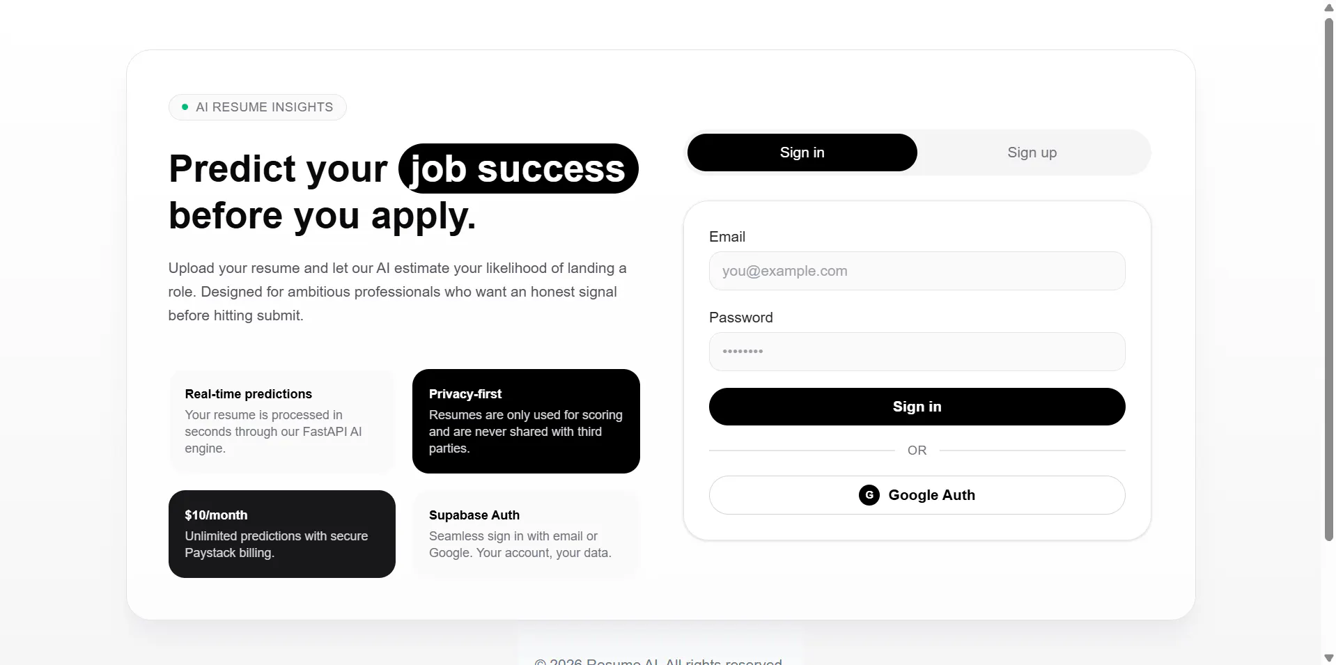 Resume AI gallery image