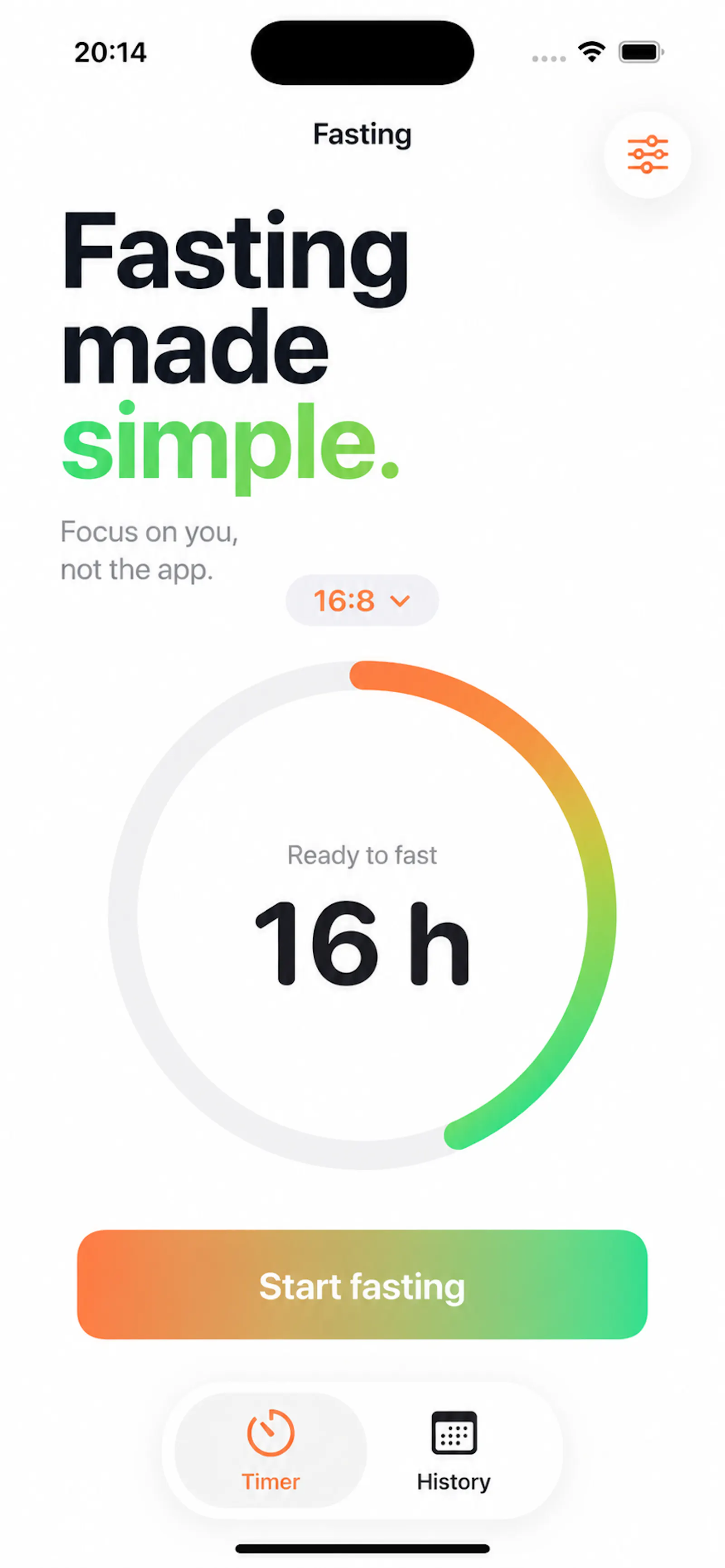 Simple Fasting Timer screenshot 1